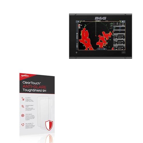BoxWave Screen Protector Compatible With B&G Vulcan 7 - ClearTouch Anti-Glare ToughShield 9H (2-Pack), Anti-Glare 9H Tough Flexible Film Screen Protector