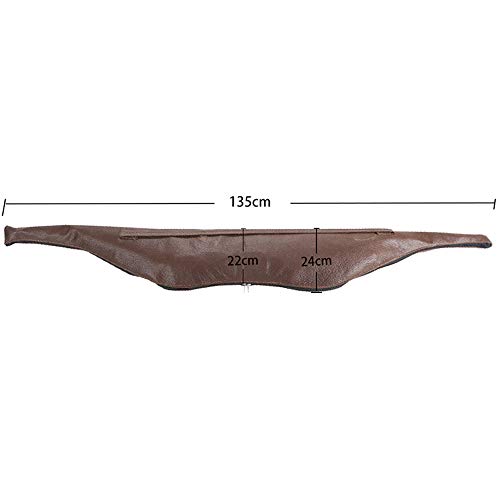 Unistrengh Traditonal Longbow Case Recurve Bow Bag Pu Leather Brown One-Piece Bow Cases (69.3Inch(176Cm)) #TOP2