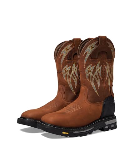 Justin Boots Men's CR2151 Frontline Hiviz 11” Waterproof Work Boot