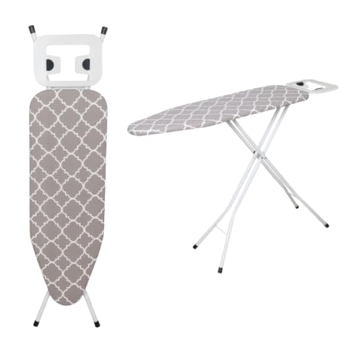 Ironing Board - 90 x 30cm - T Leg Design Folding Non Slip Adjustable Height Lightweight Iron Board Rack