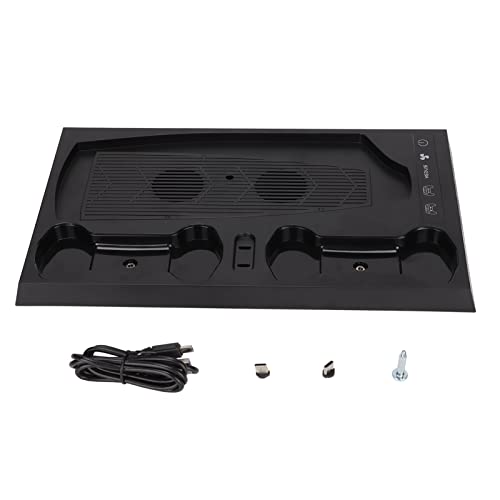 KOSDFOGE GP5‑1510 pour PS5 Support de Refroidissement Ventilateur de Refroidissement pour Console de Jeu avec Double Station de Charge Rapide