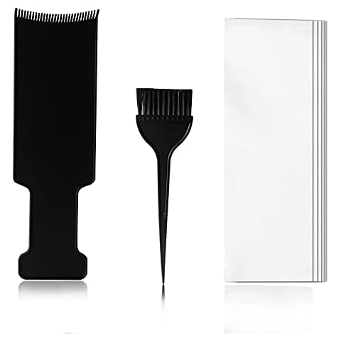 Rainmae Hair Foil Strips and Hair Colouring Tools,Brush Double-sided Coloring Comb Brushes Hair Foil Roll Coloring Hair Salon Tool Cover