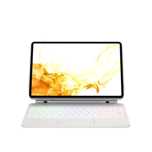 ProElite Magnetic Bluetooth TouchPad Keyboard case for Samsung Galaxy Tab S9 FE 10.9/S9/S8/S7 11 inch Tablet, Floating Cantilever Design with... - Image 5