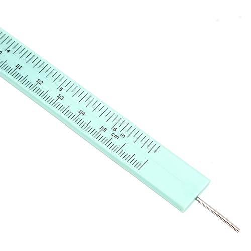 Calibrador de plástico ligero con doble regla 150mm miniatura 5