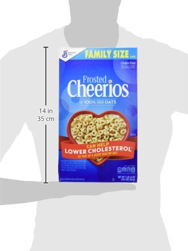 Image of Cheerios Frosted Breakfast Cereal with Oats, Gluten Free, 18.4 oz (Pack of 7)