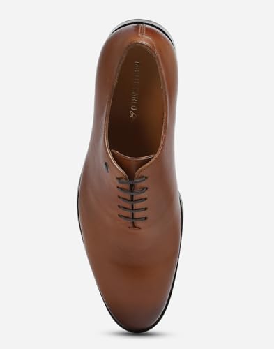 Image of Monte Carlo Mens Solid Lace Up Genuine Leather Formal Oxford Shoes (201827FW)