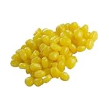 KOMBIUDA 200個 リアルな模造トウモロコシ餌 釣り用プラスチック製トウモロコシ粒 淡水釣り餌 バス パンフィッシュを引き寄せる