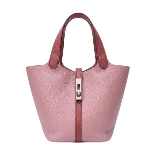 Image of Tote Bag for Women Vegan Leather Bucket Purse for Women Top Handle Handbag Shoulder Bag with Detachable Small Purse