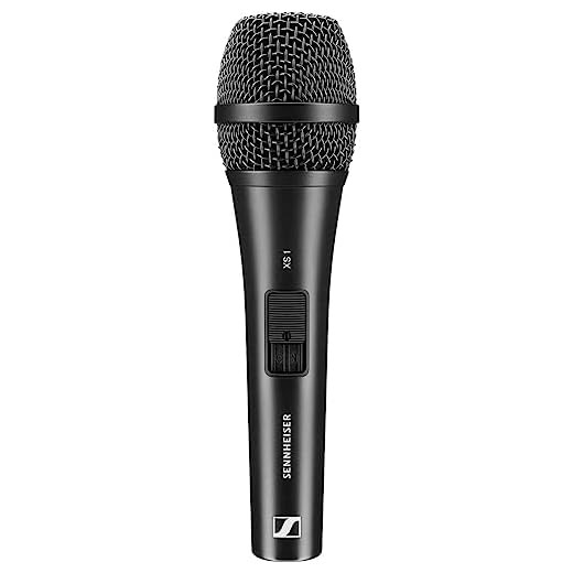 Sennheiser XS 1 micrófono dinámico portátil Profesional Sonido nítida y diseño Resistente para Cantantes y presentadores - Negro (507487)