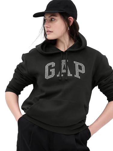 GAP V frch Exc Heritage Po Sudadera con Capucha, Moonless Night Glitt, XS para Mujer