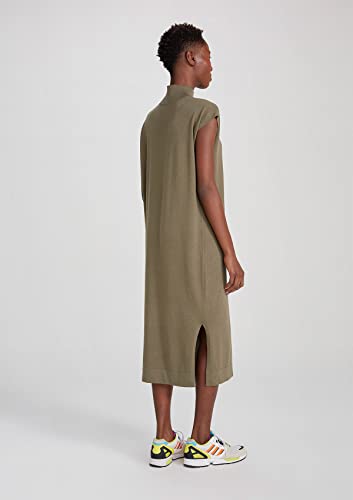 Vestido Básico Midi Em Tricô - Verde M