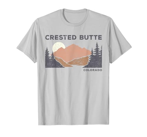 Vintage Crested Butte Retro Colorado Hiking Souvenir T-Shirt