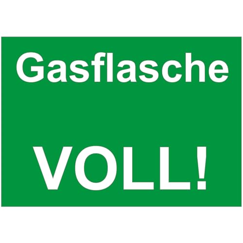 Sticker avertissement bouteille de gaz pleine INDIGOS UG signalétique de protection