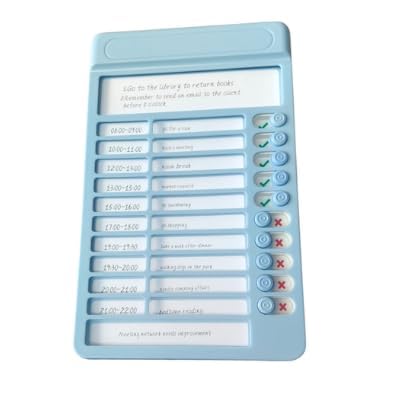 Space Enterprises Daily Schedule Habit Tracker, Self-Discipline Motivation Planner for Kids and Adults, Blue and Pink, Special Gift for All Occasions 2