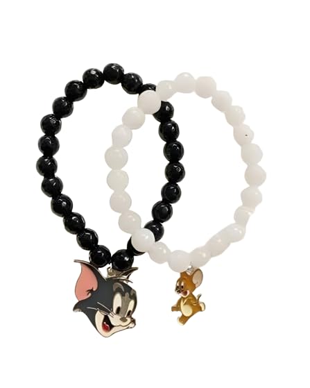 SUPER SOFTENER Tom & Jerry Crystal Stone Beads Bracelets For Women;Girls ;Boys;Men (Pack Of 2) (B0CVHHYPG3) Amazon Price History, Amazon Price Tracker