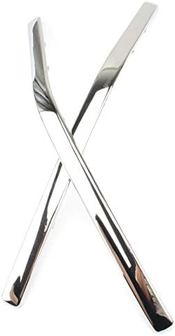SODIAL Motorcycle Connecting Fairing Bow Shaped Chrome Strake for Goldwing Gl1800 2001-2011 Decoration Strips Parts