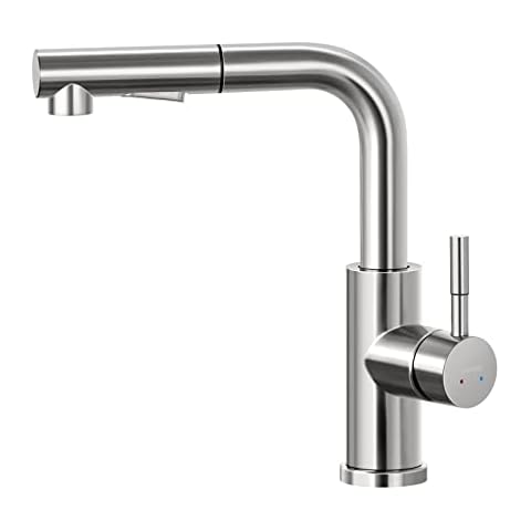Grifo Cocina Fregadero con 2 Funciones Caño Extraíble, Lonheo Cover