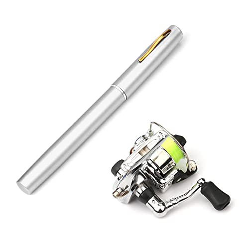 Lixada Collapsible Mini Pen Fishing Pole Kit - Telescopic Fishing Rod...