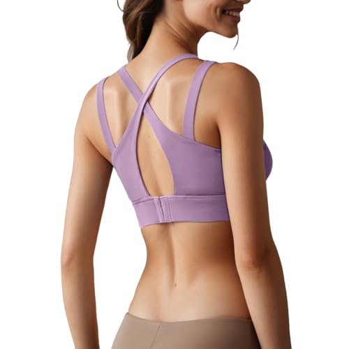 Image of High-Support Classic Crisscross Sports Bra, Stylish for Yoga and Workouts