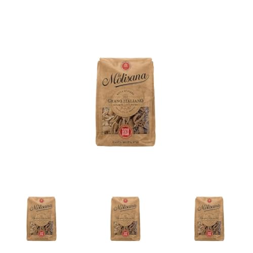 La Molisana, Pasta Mista Integrale n. 58, Pasta Integrale da Solo Grano Italiano - Trafilata al Bronzo, Ricca di Fibre, Ruvida e Tenace con Eccellente Tenuta in Cottura - Confezione da 2000g