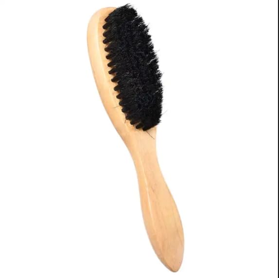 Beech wood Hair Brush - Natural Wood Paddle Hairbrush for Women and Men, Detangles Wet or Dry Hair, Massages Scalp, Reduces Frizz and Static