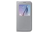 Samsung S-View Flip Cover for Samsung Galaxy S6 - Silver Fabric