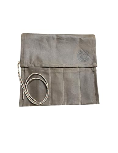 Campcraft Camp Kitchen Roll, Waxed Canvas Utensil Roll, Camping Utensil Bag, Small Tool Roll