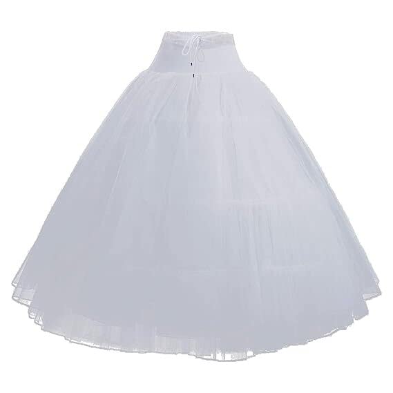 maurya Girls wear Women White Petticoat Layer Underskirt HoopSkirt for Ball Gown and Lehengas-image-25