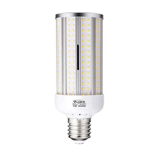 Auzer 60W LED Corn Light Bulb Large Mogul E39 Base 6000-Lumen 6500K Daylight Cool White LED Bulb for Factory Warehouse Barn Garage Shopping Mall Supermarket Large Area AC85V-265V