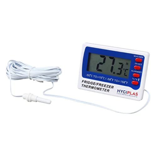 Thermomètre numérique pour congélateur Hygiplas blanc F343