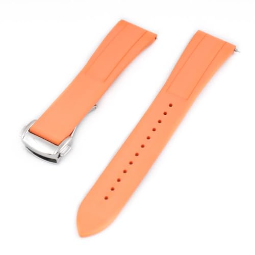 Image of StrapHabit Quick Release Deployant Rubber Watch Strap For Large and Small Wrists - Women and Men - Band FKM Deployment 19mm, 20mm, 21mm, 22mm
