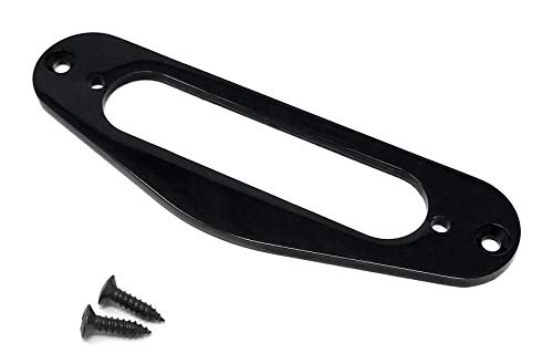 Vintage Forge Black Metal Single Coil Pickup Mounting Ring for Fender Telecaster Guitar