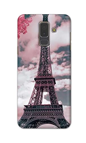 Image of Lovers Famous Place Eiffel Tower in Paris Hard Back Case Cover for Samsung Galaxy A6 Plus (2018) (6.0 inch) / Samsung J8 (2018), J810F / DS Back Cover -(J5) VNS2227