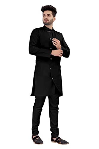 Image of Kurta pyjama for Mens In cross patten and classis colours