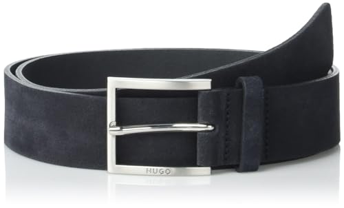 HUGO mens Mirto Soft Suede Brushed Buckle Belt - Main Image