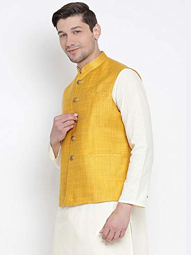 Elina fashion Men's Indian Nehru Jacket || Designer Bandhgala Jodhpuri Sleeve Less Waistcoat ONLY3