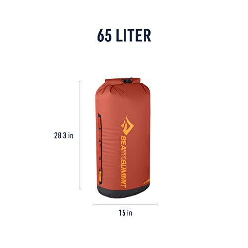 Image of Sea to Summit Big River Dry Bag, Heavy-Duty Dry Storage, 65 Liter, Picante Red