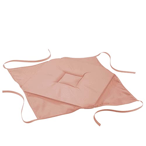 Douceur d'Intérieur, Galette 4 Rabats (36 x 36 x 3,5 cm) Essentiel Rose Poudre, Polyester Uni