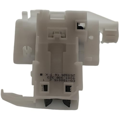 NaschLager Türschloss 10006917 für Geschirrspüler kompatibel mit Bosch Siemens mechanische Türverriegelung Türriegel mit Magnet und Feder Türverschluss Verriegelungseinheit weißes Gehäuse Ersatzteil