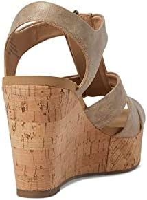 VOLATILE Women's Loredo Wedge Sandal, Beige, 10M | Image 4