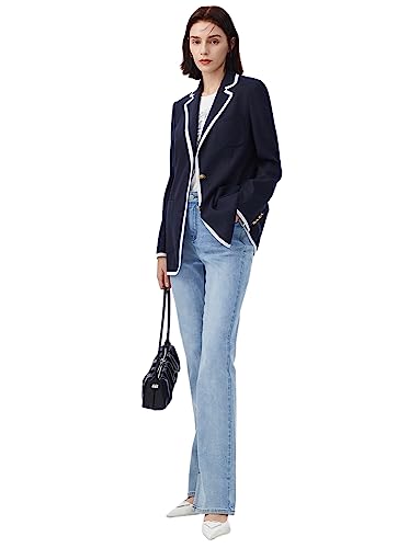 Women's Notch Lapel Blazer Casual Dinner Wedding Two Buttons Suit Jacket