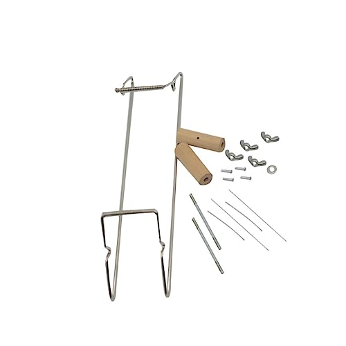NUOBESTY Metal and Wood Bead Loom Machine Starter Kit Weave Craft Bracelets Loom Making Supplies