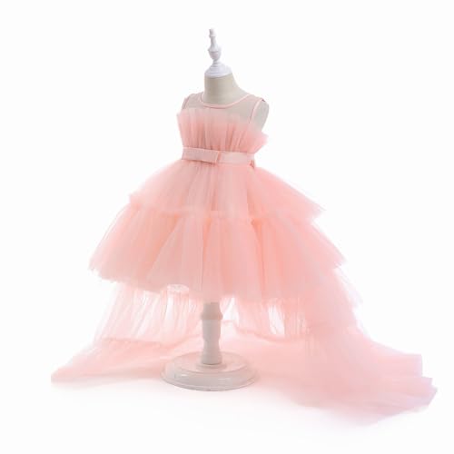 Girls Tutu Dress Christmas Princess Tulle Dress Holiday Party Prom Dresses for Birthday Outfit with Detachable Train2