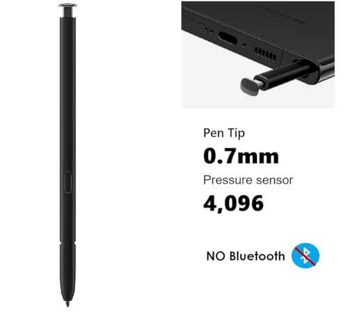 2PCS Galaxy S23 Ultra Pen for Samsung Galaxy S23 Ultra 5G S Pen Touch Stylus Pen Replacement Galaxy S23 Ultra Stylus NO Bluetooth Pen (Black)