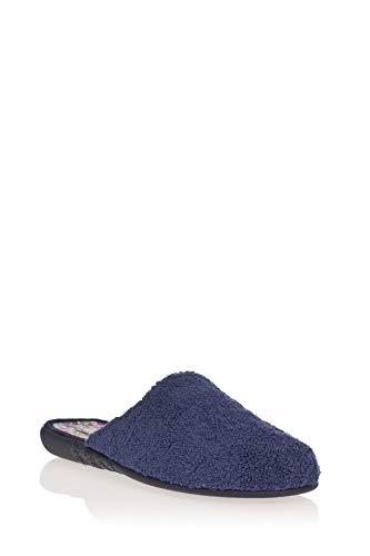 vul-ladi Zapatilla de casa en Toalla Azul