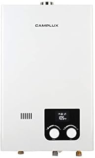 Camplux Tankless Water Heater, 2.64 GPM On Demand Instant Hot Water Heater, Propane Tankless Water Heater for Shower, White