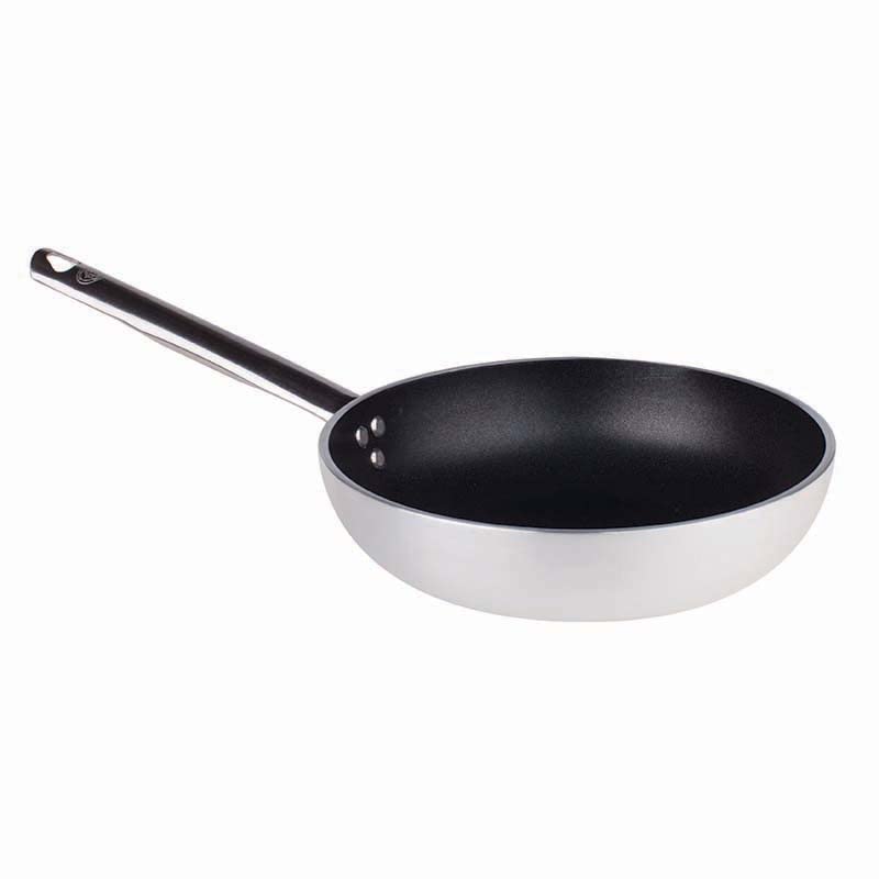 Pentole Agnelli Aluminium Anti - Adherent Professional Platinum Saute Pan 5 Mm. With 1 Handle, Diameter 40 Cm.