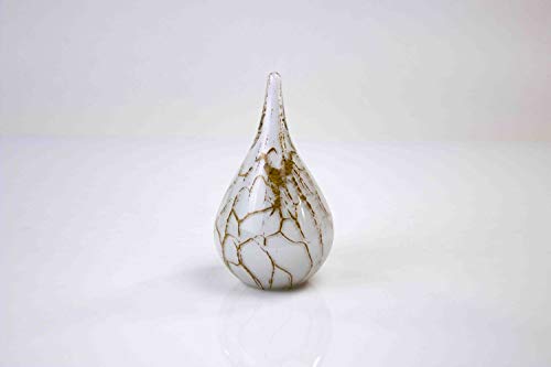Urne funéraire blanche Loranto 15 cm : sécuriser les cendres avec art - 7