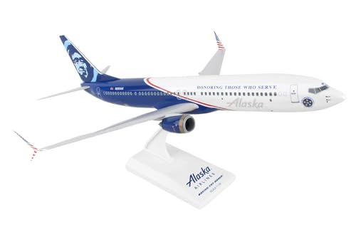 Maquette B737-900ER Alaska Veteran échelle 1/130 modèle réduit préconstruit Clickmodel
