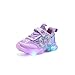LED Chaussures Lumineuses for Enfants, Fille imperméable Elsa Chaussures Filles Flash Chaussures, Sneakers antidérapants Sneakers d'amortisseur élastique (Color : Purple, Size : 29 EU)
